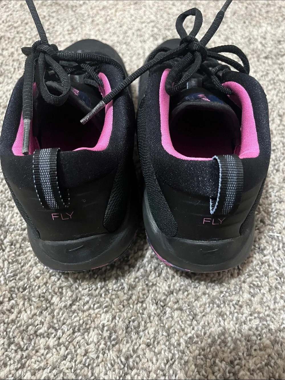 Nike Big Kids Black, Pink & Blue IsoFly Sneakers